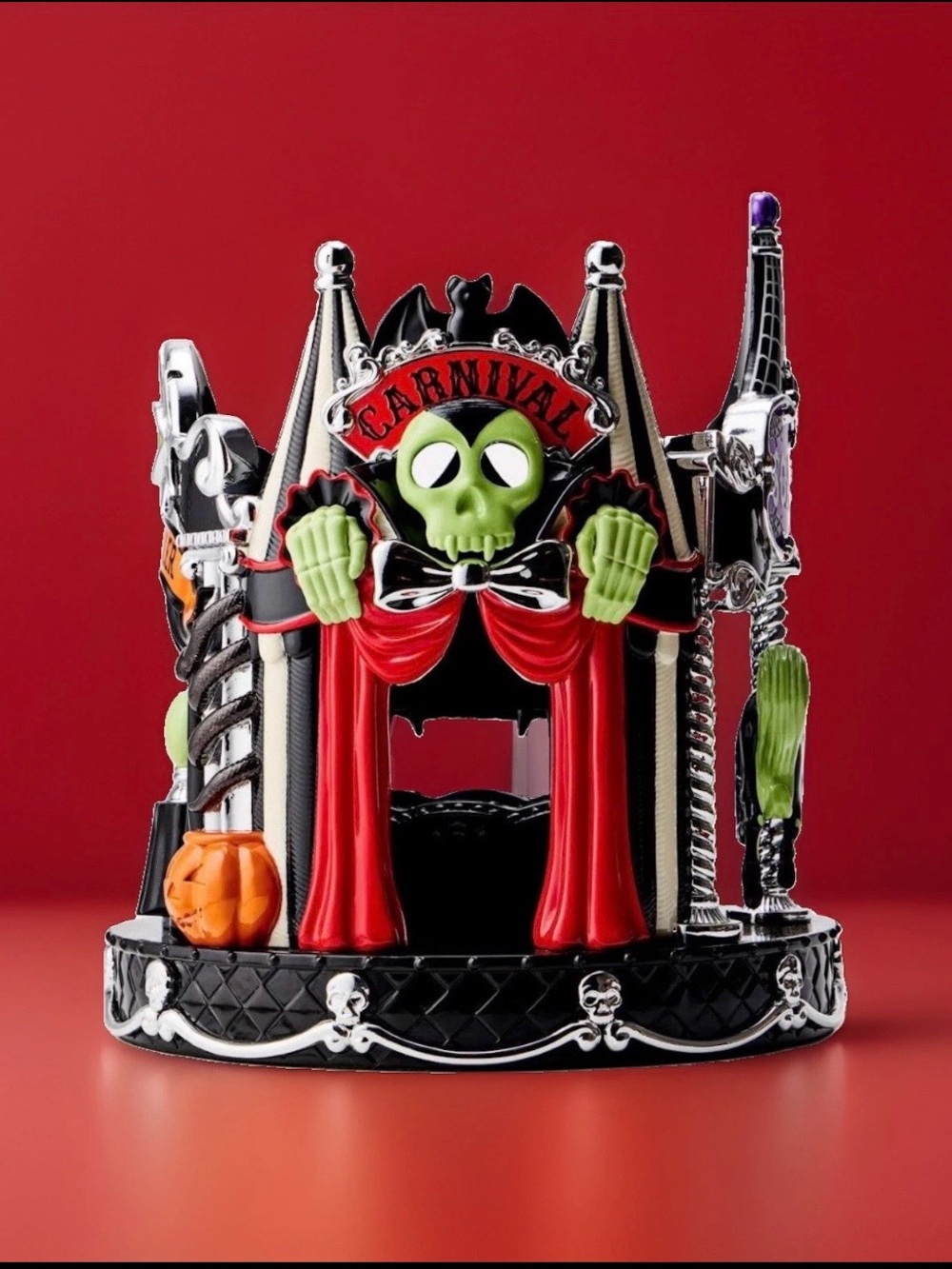 Bath & Body Works Circus Luminary Halloween Carnival 3 Wick Candle Holder New